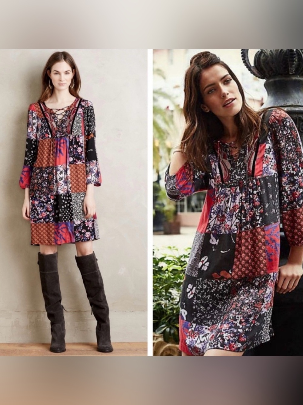 Anthropologie | One September Arcata Patchwork Dress - Size Large